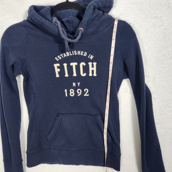 Abercrombie & Fitch Navy Blue Hoodie size Small - Picture 7 of 9